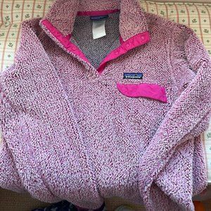 Patagonia Retool Fleece Snap-T Pullover Sweater Cupcake Pink Limited Edition Med